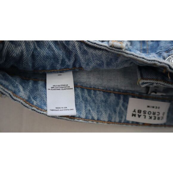 Derek Lam 10 Crosby Women Sz 25 Vintage Blue Farrah Hi-Rise Straight Jeans - Picture 4 of 10